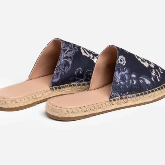 NEW JOHNNY WAS Olivia Mule Espadrille Flats olivia print for women 122tn - Picture 7 of 7